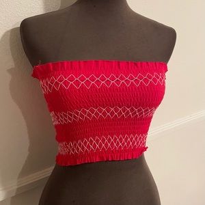 Garage Red Tube Top